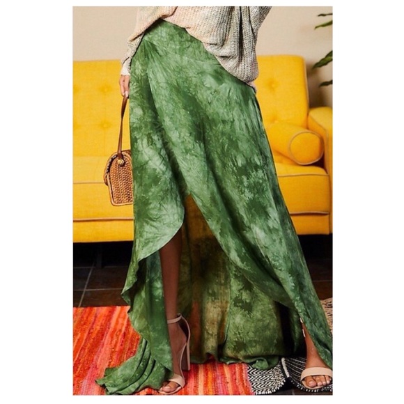 Gorgeous Boho Emerald maxi skirt - Picture 11 of 14